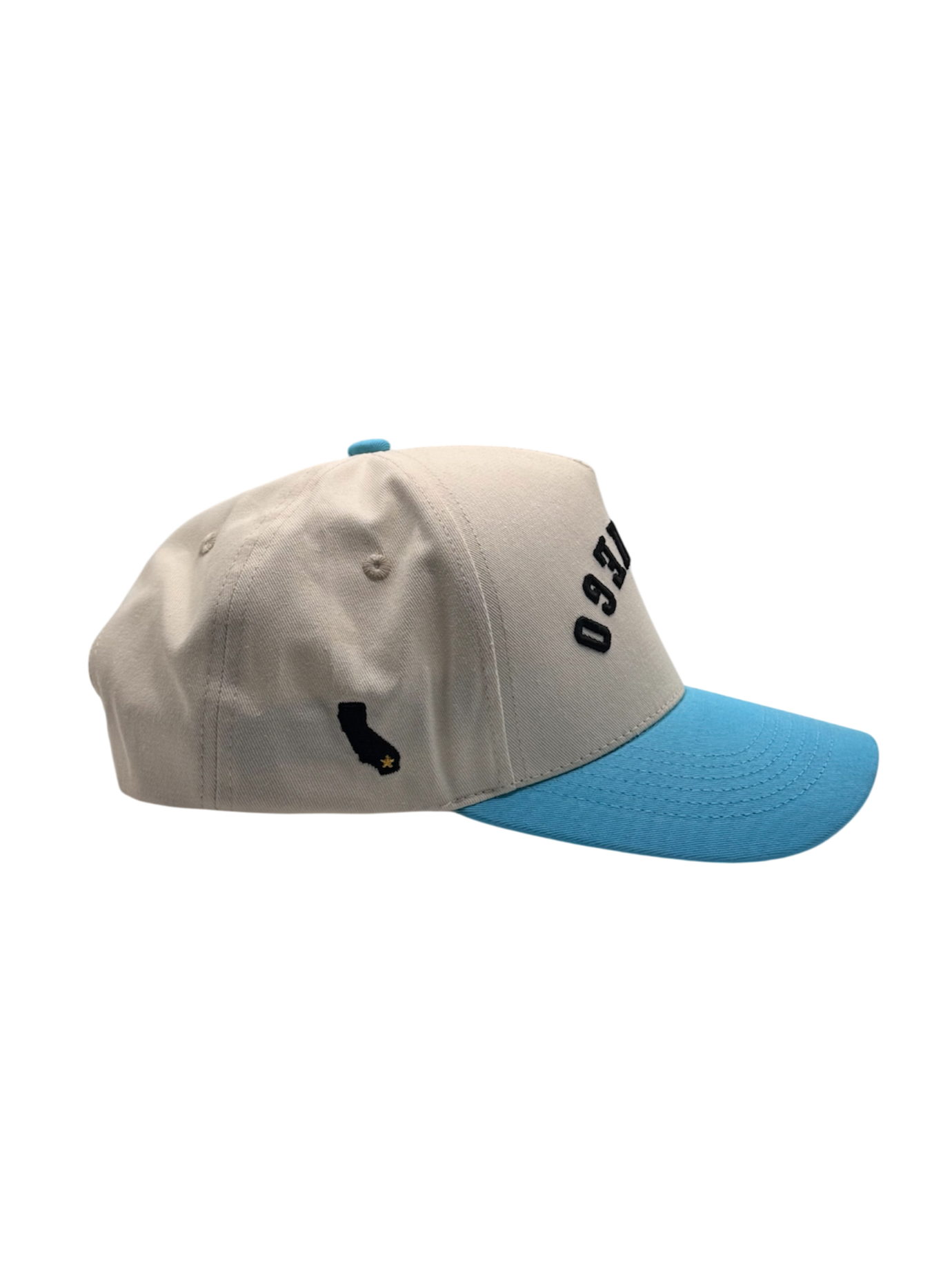 Pre-Curved San Diego Snapback-Baby Blue