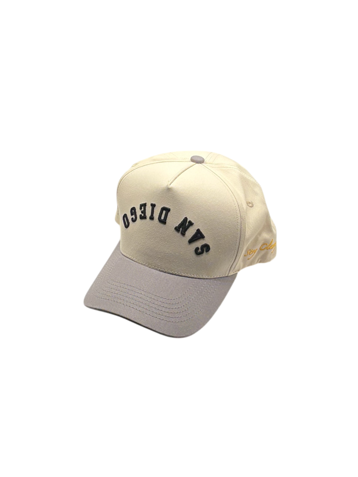 Pre-Curved San Diego Snapback-Grey