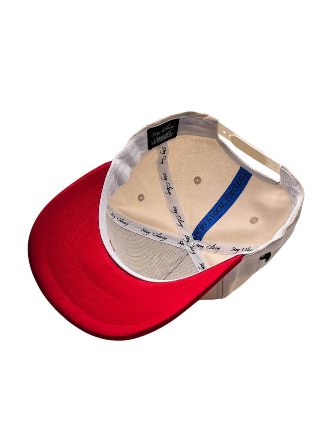 Pre-Curved San Diego Snapback-Red