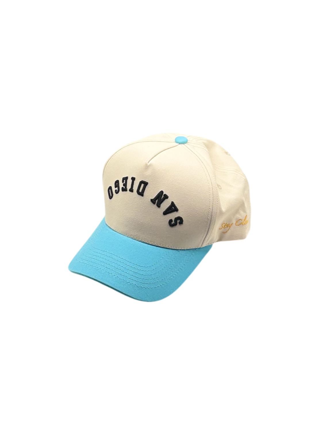 Pre-Curved San Diego Snapback-Baby Blue