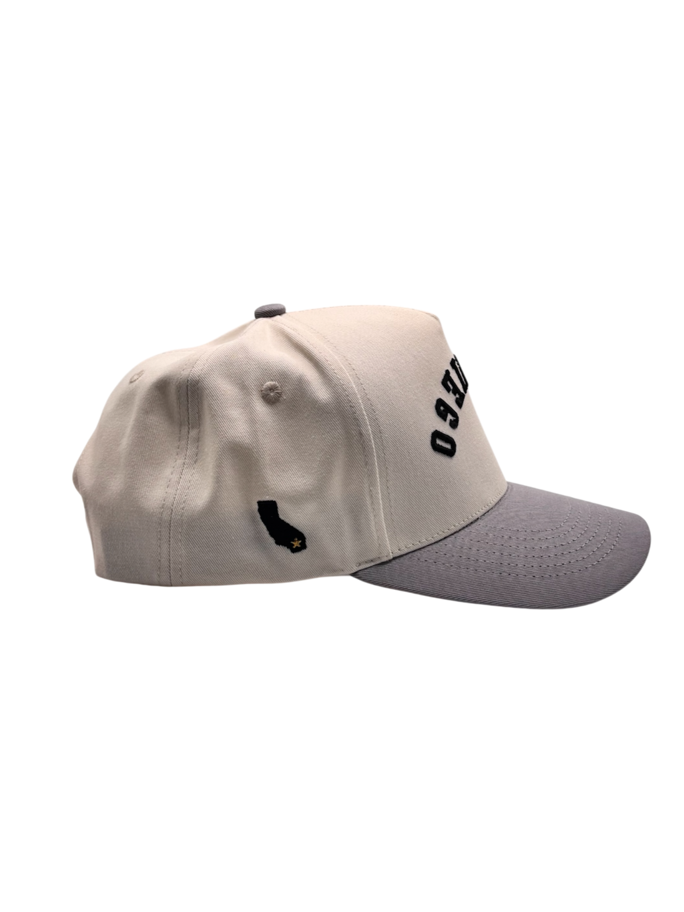 Pre-Curved San Diego Snapback-Grey