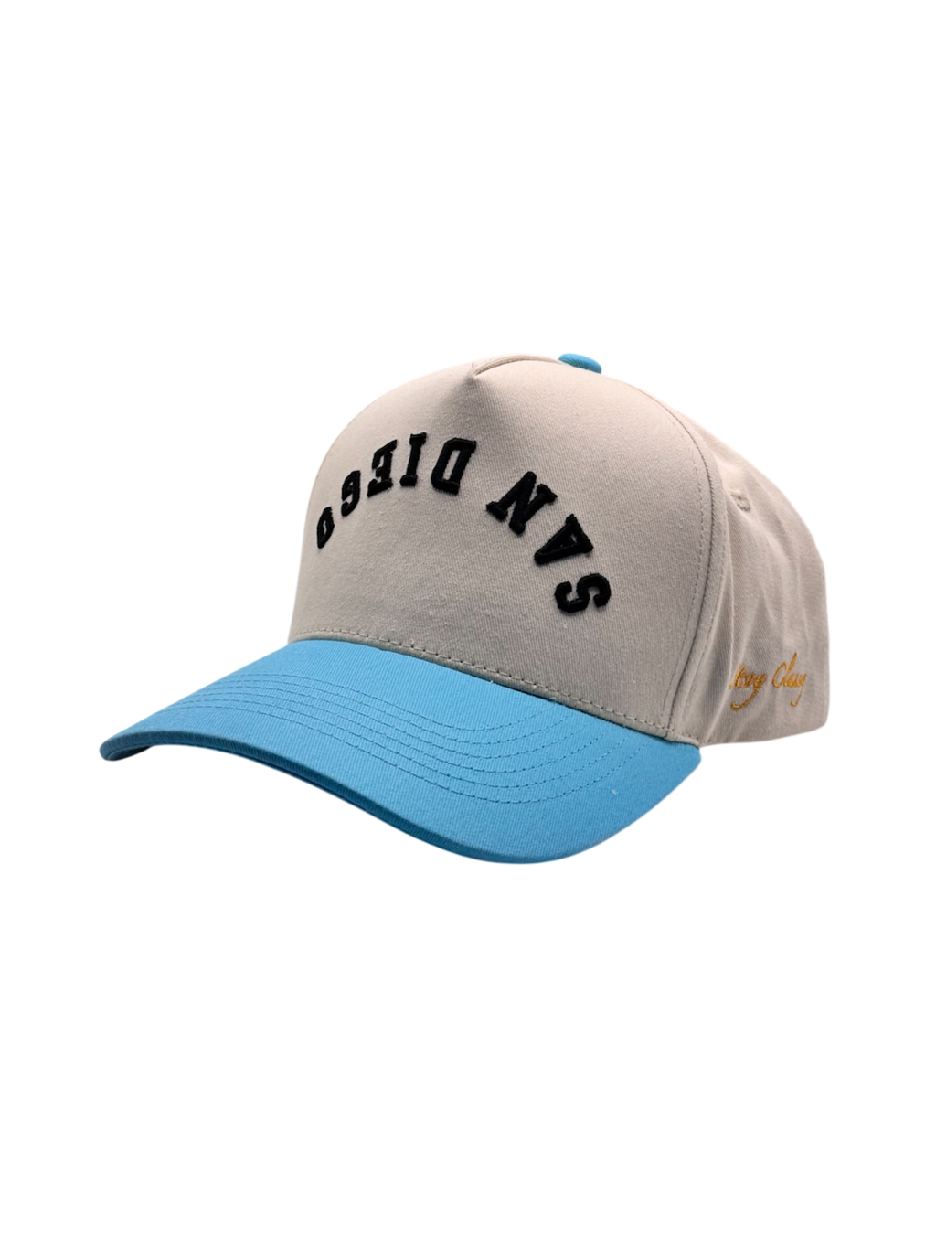 Pre-Curved San Diego Snapback-Baby Blue