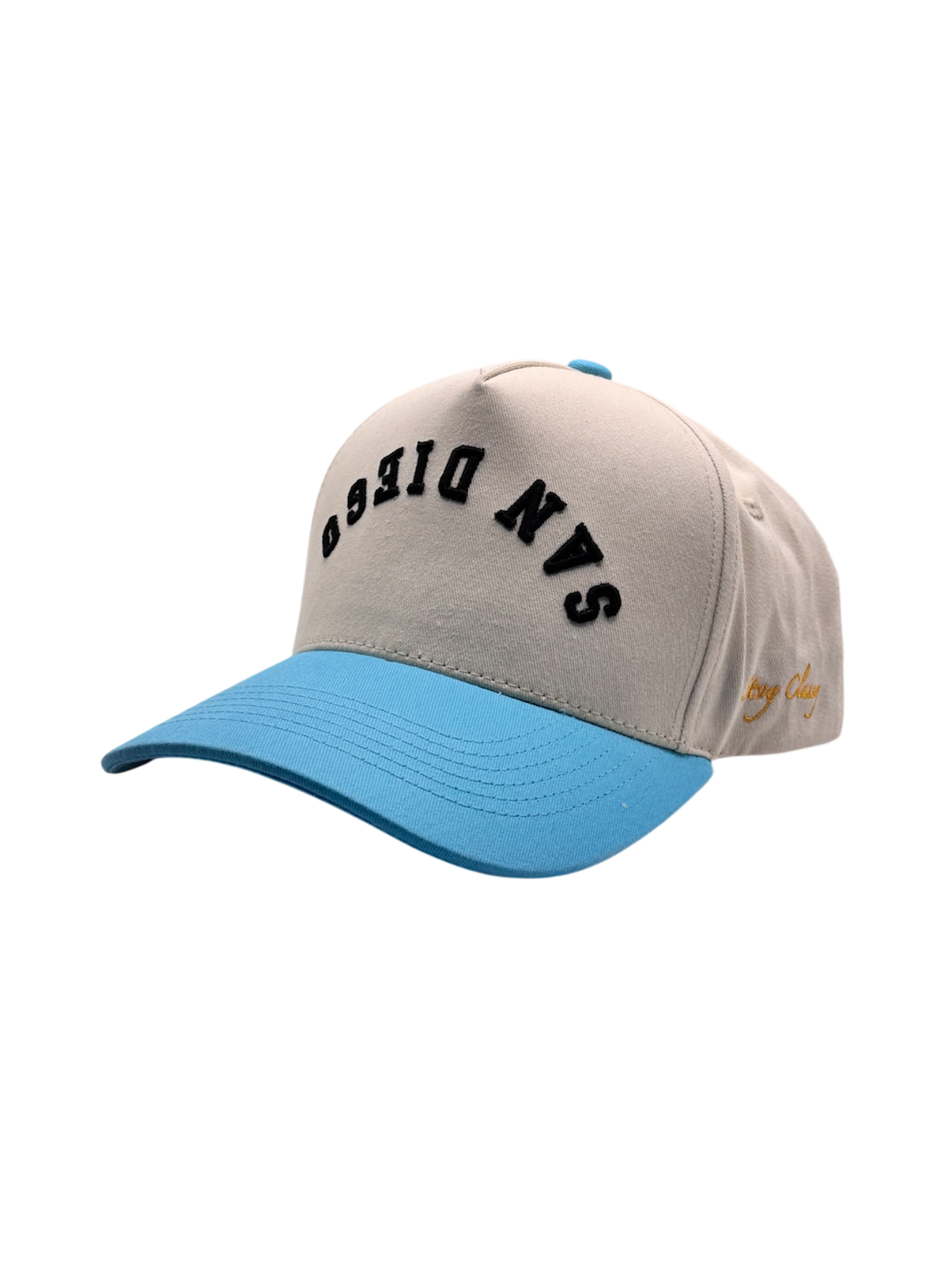 Pre-Curved San Diego Snapback-Baby Blue