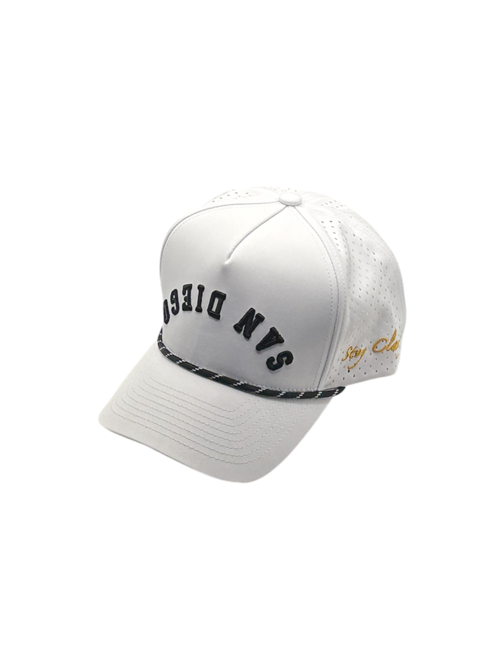 Precurved San Diego Golf Snapback-White