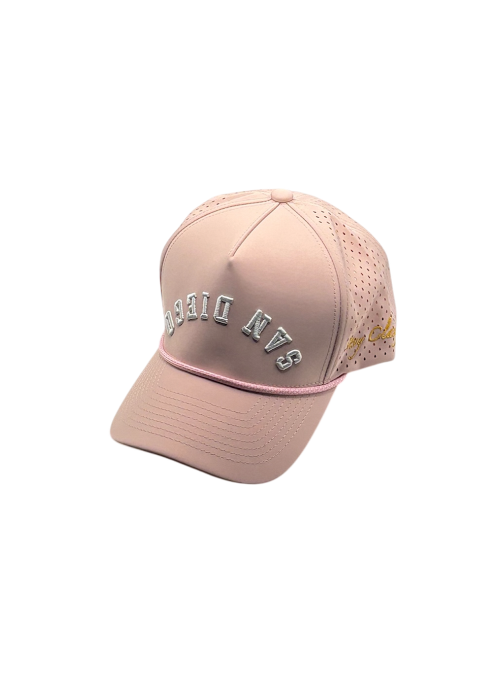 Precurved San Diego Golf Snapback-Peach