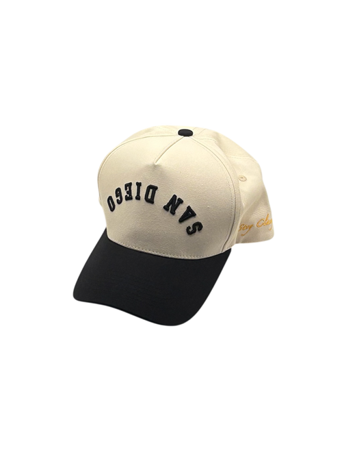 Pre-Curved San Diego Snapback-Black