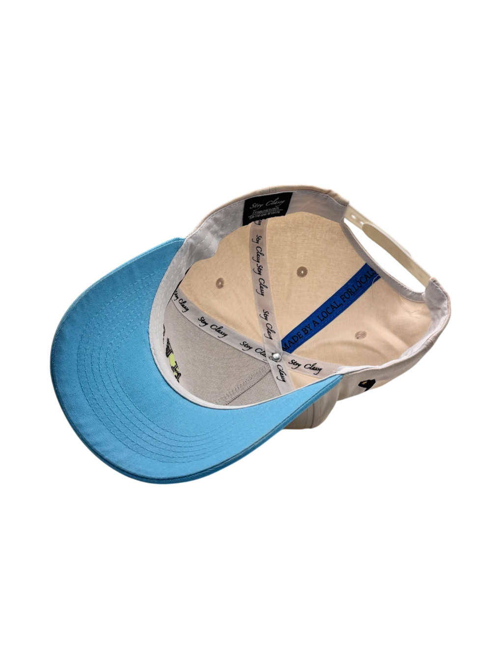 Pre-Curved San Diego Snapback-Baby Blue