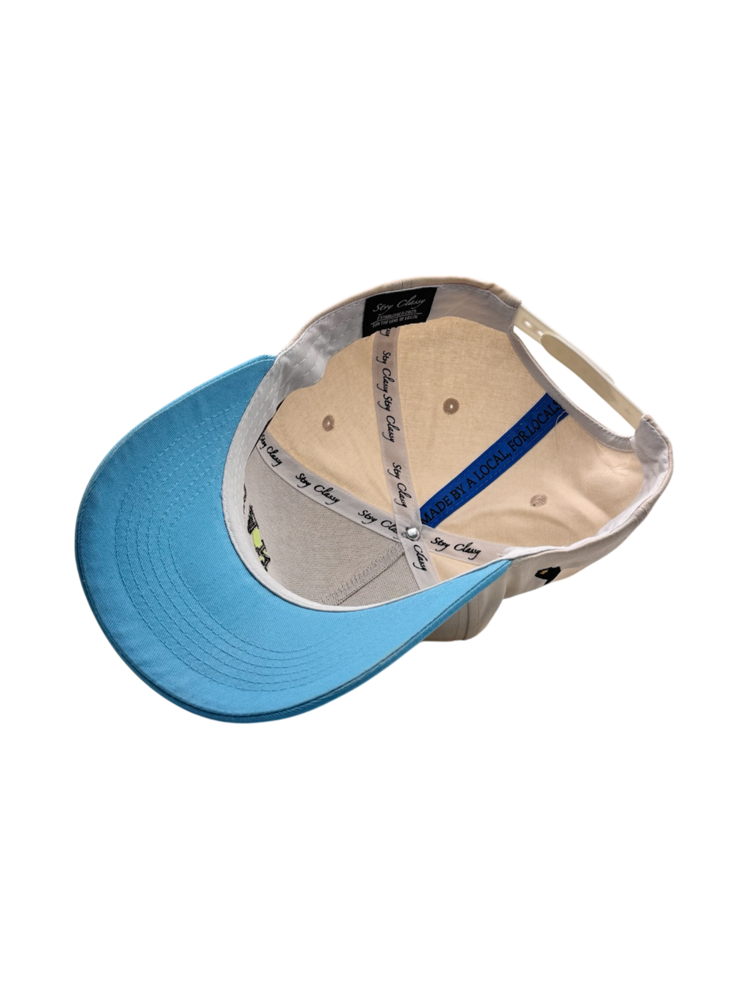 Pre-Curved San Diego Snapback-Baby Blue