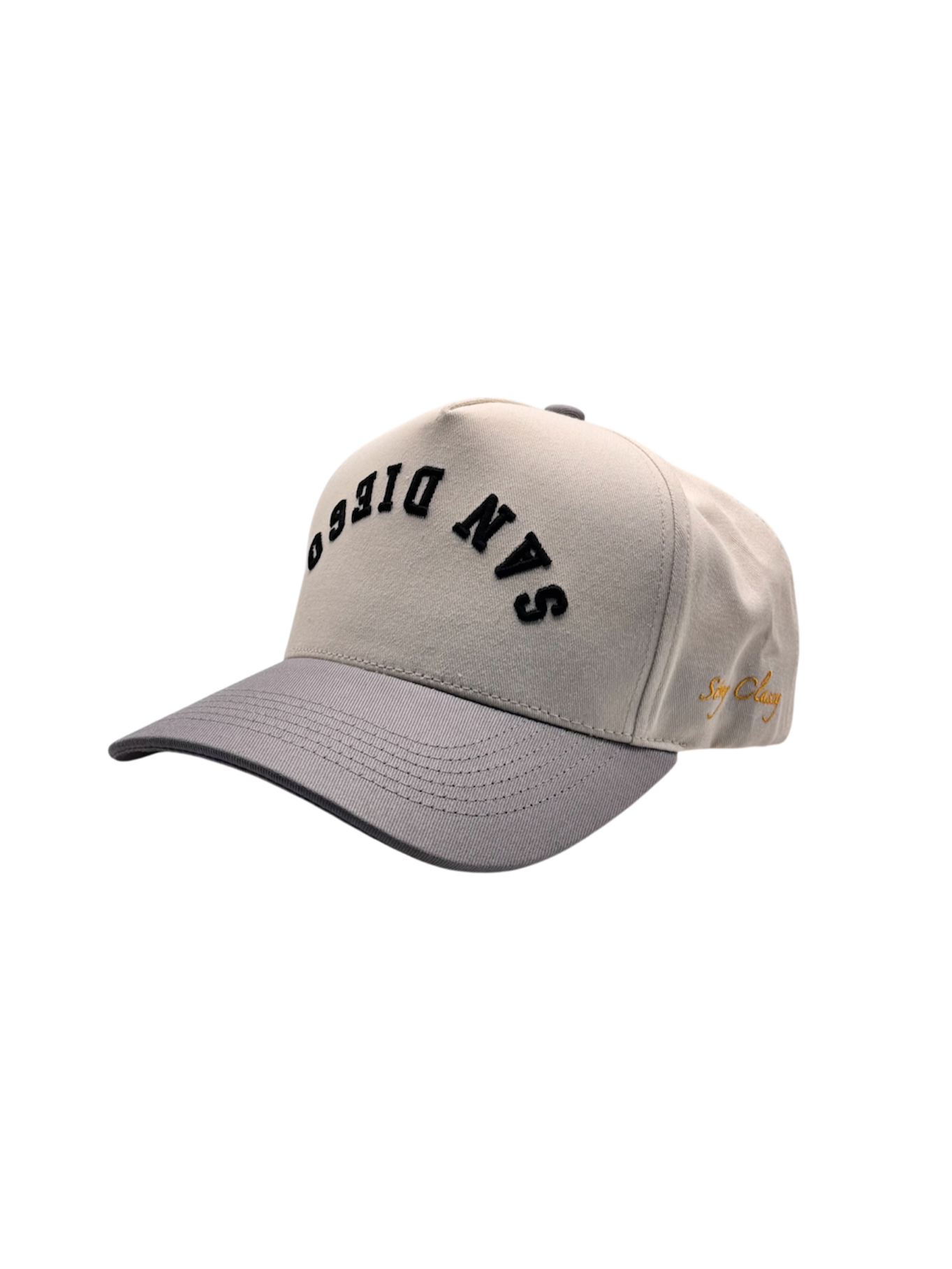 Pre-Curved San Diego Snapback-Grey